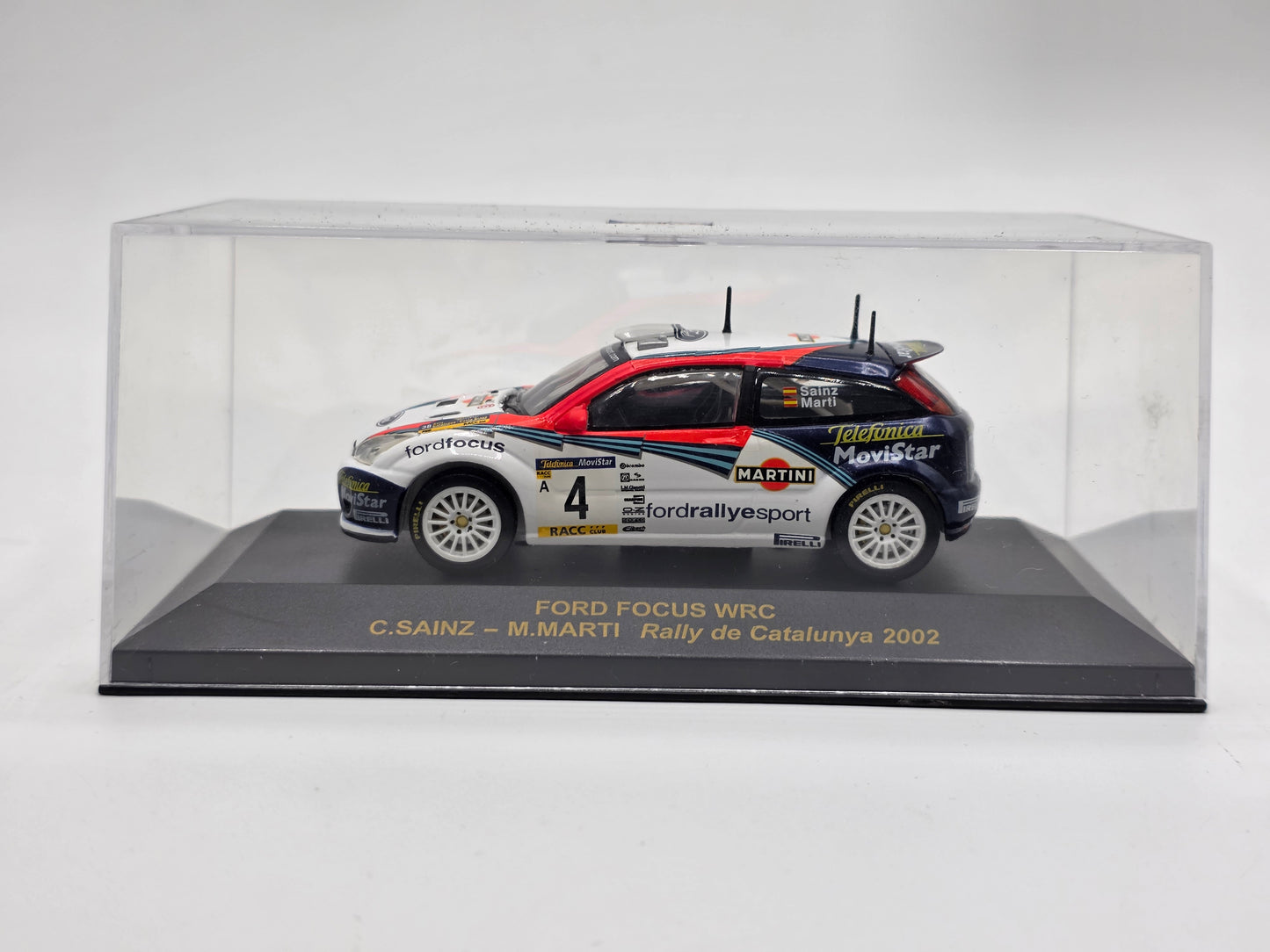 1/43 2002 Ford Focus WRC - Rally de Catalunya - Sainz / Marti | IXO Model Rally Car