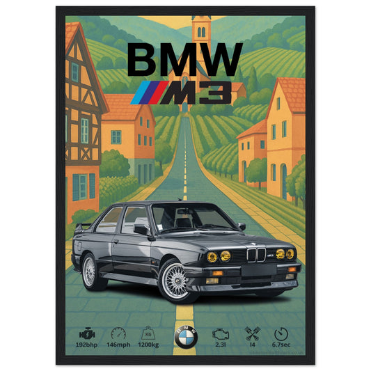 BMW M3 E30 Poster - Abstract Collection