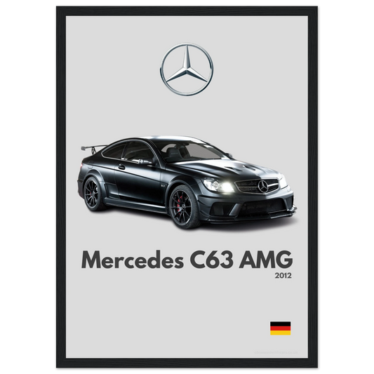 Mercedes C63 AMG Poster - Minimalist Collection