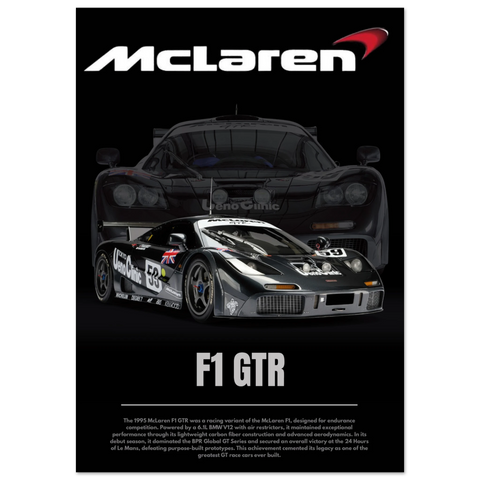 750 Mclaren F1 GTR Poster
