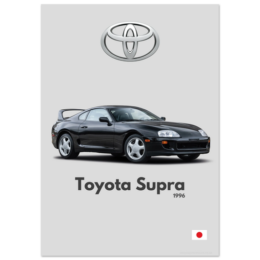 Toyota Supra Poster - Minimalist Collection
