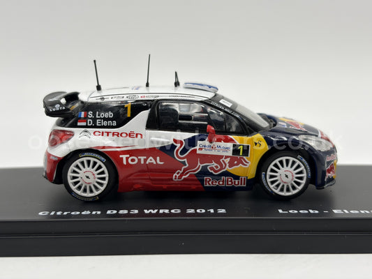 1/43 2012 Citroen DS3 WRC - Monte Carlo Rally - Loeb / Elena | Model Rally Car