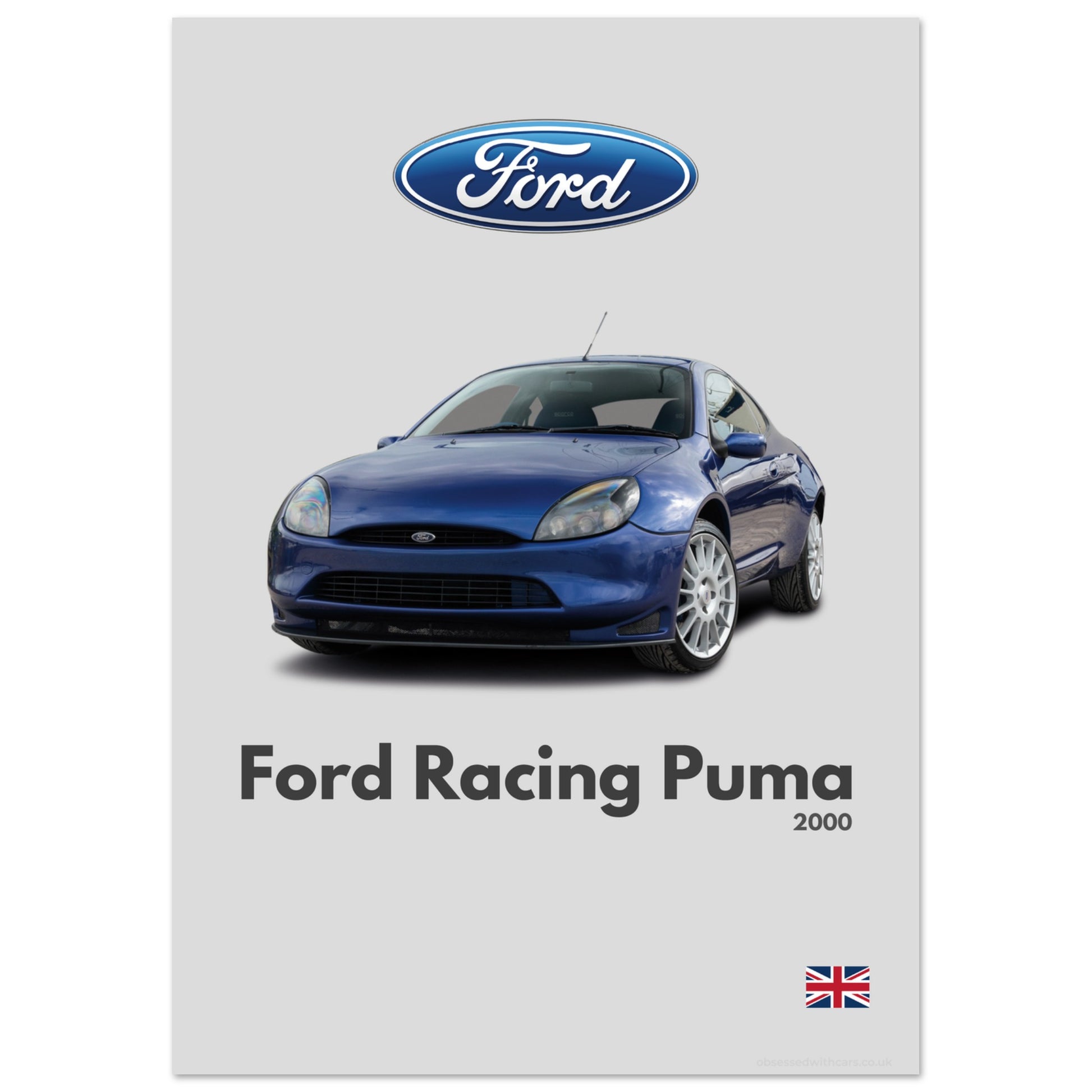 Ford Racing Puma Poster- Minimalist Collection