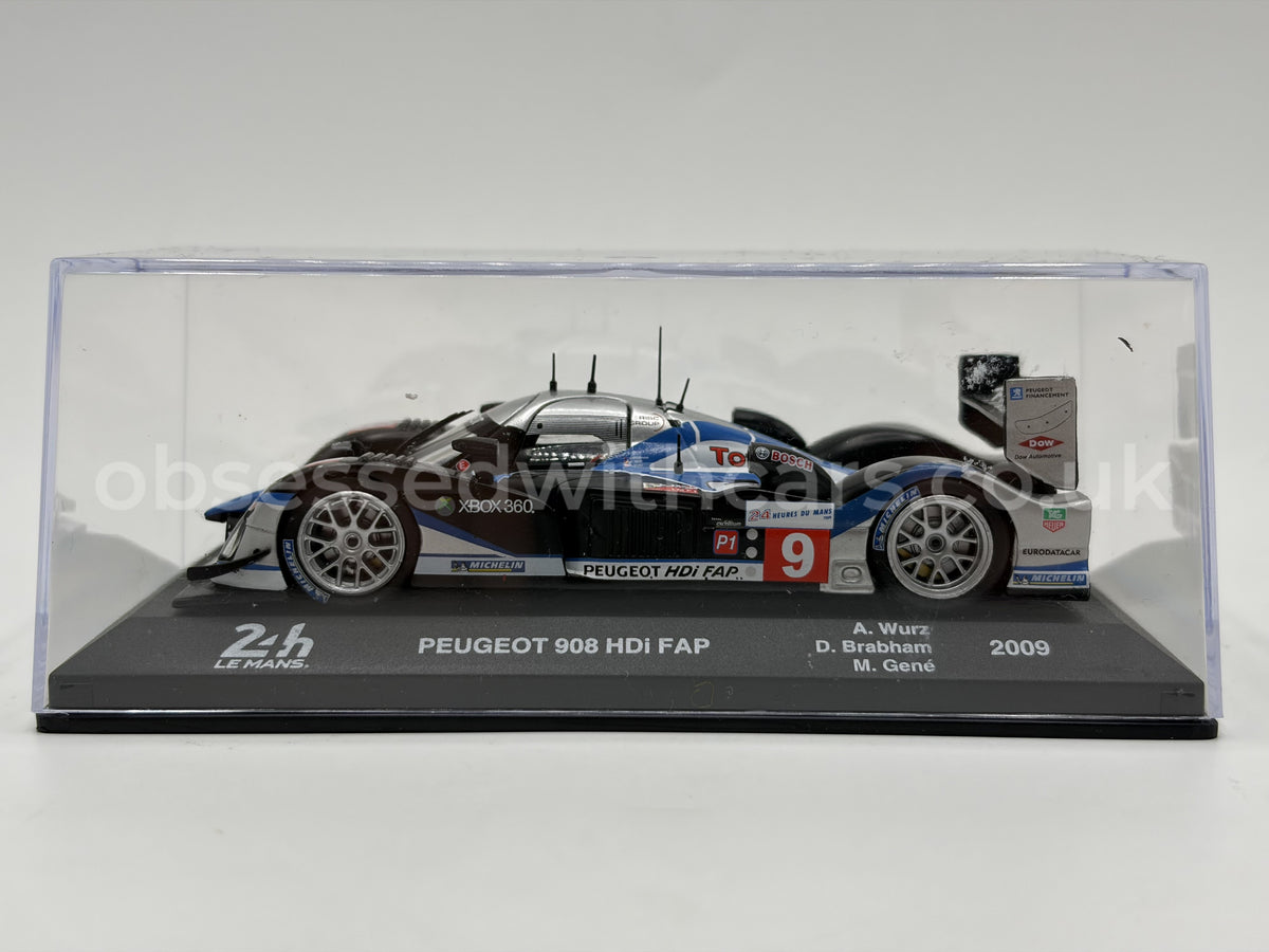 1/43 2009 Peugeot 908 HDI FAP - Brabham / Gene / Wurz | Model Le Mans Car