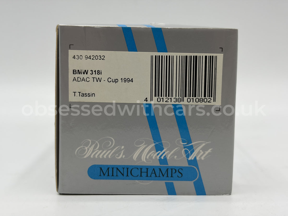 1/43 1994 BMW 318i - ADAC TW-Cup - Thierry Tassin - Minichamps | Model Car