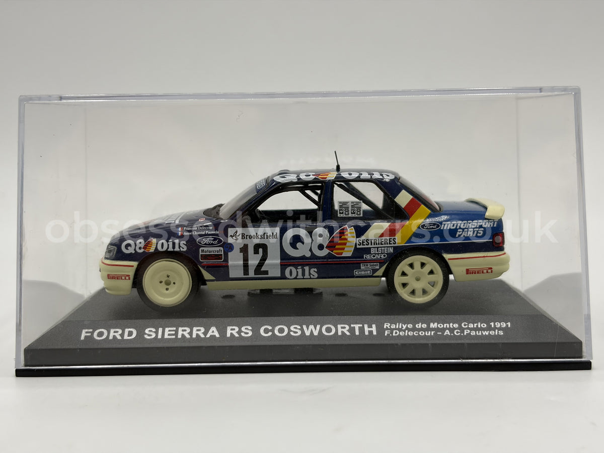 1/43 1991 Ford Sierra RS Cosworth - Rallye Monte Carlo - Delecour / Pauwels | Model Rally Car