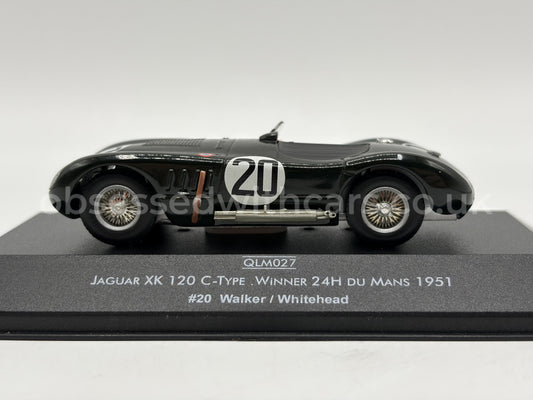 1/43 1951 Jaguar XK120 C-Type - Walker / Whitehead - Quartzo | Model Le Mans Car