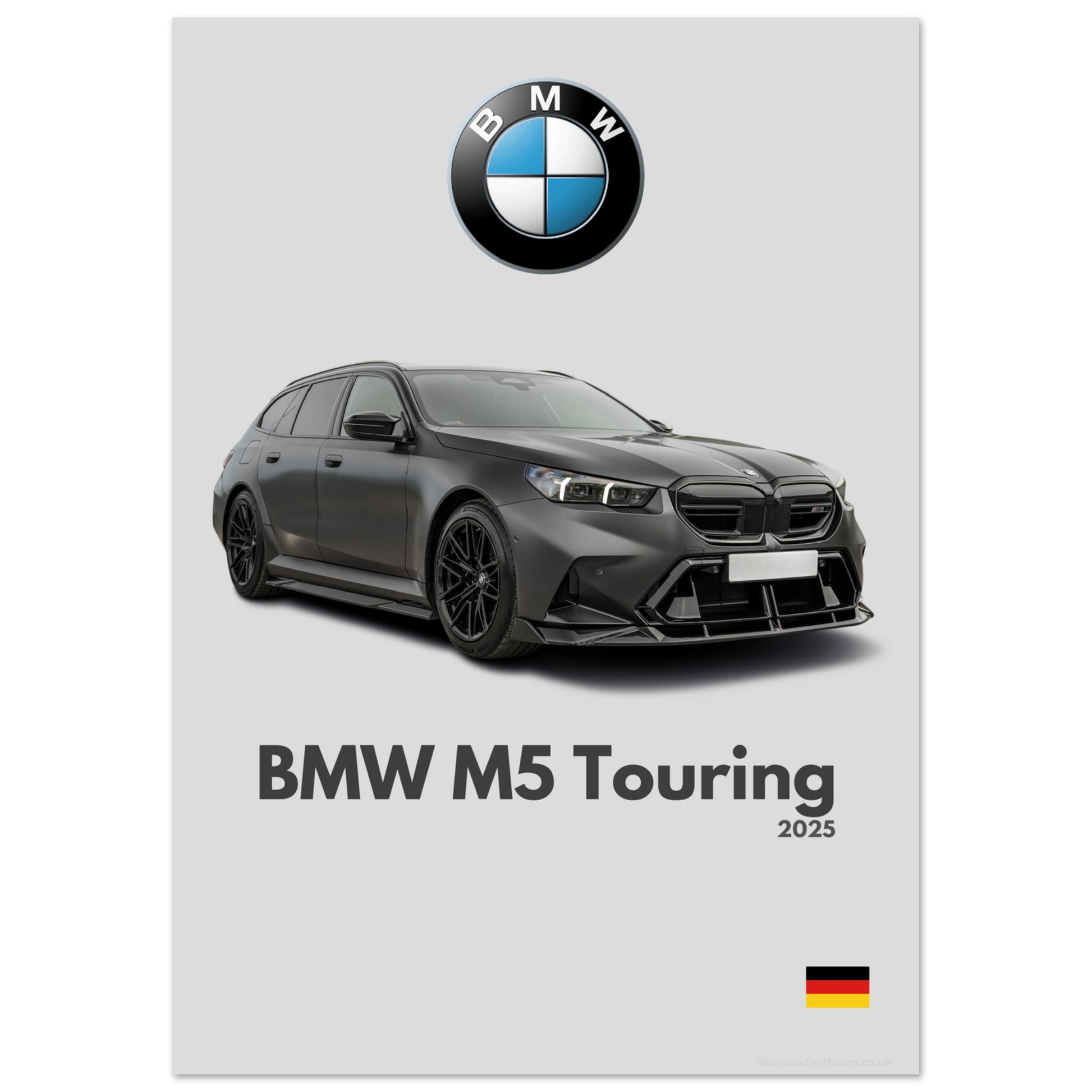 BMW M5 Touring Poster - Minimalist Collection