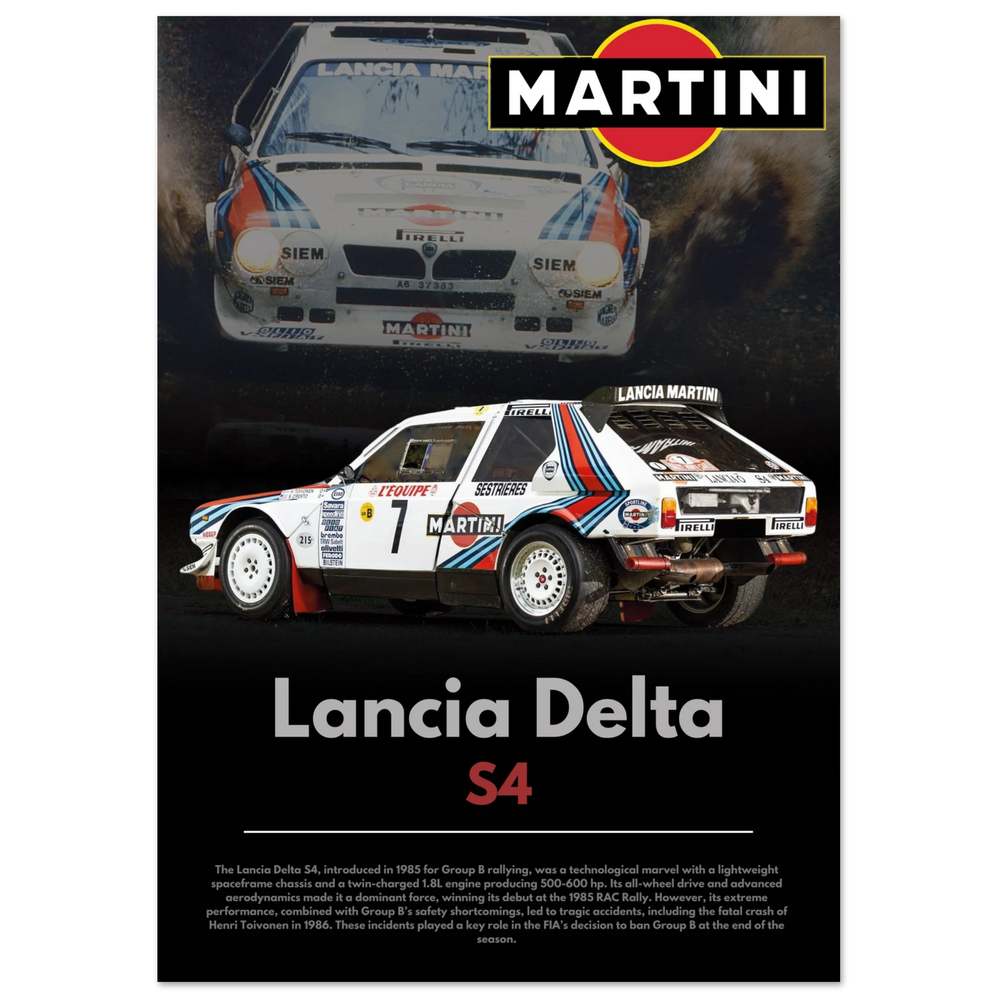 Lancia Delta S4 Poster
