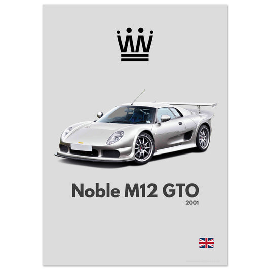 Noble M12 GTO Poster - Minimalist Collection