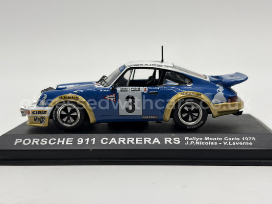 1/43 1978 Porsche 911 Carrera RS - Monte Carlo Rally - Nicolas / Laverne | Model Rally Car