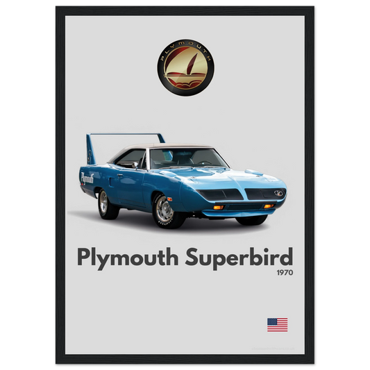 Plymouth Superbird Poster - Minimalist Collection