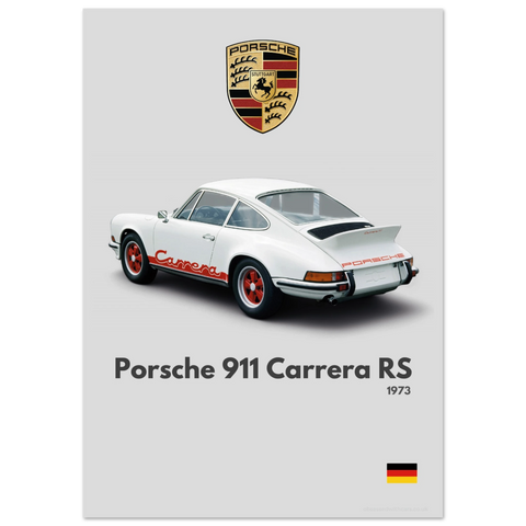 210 Porsche 911 Carrera Poster - Minimalist Collection