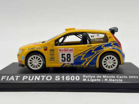 1/43 2003 Fiat Punto S1600 - Monte Carlo Rally - Ligato / Garcia | Model Rally Car