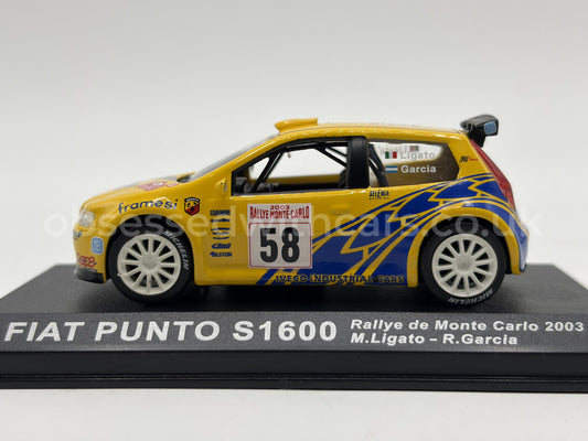 1/43 2003 Fiat Punto S1600 - Monte Carlo Rally - Ligato / Garcia | Model Rally Car