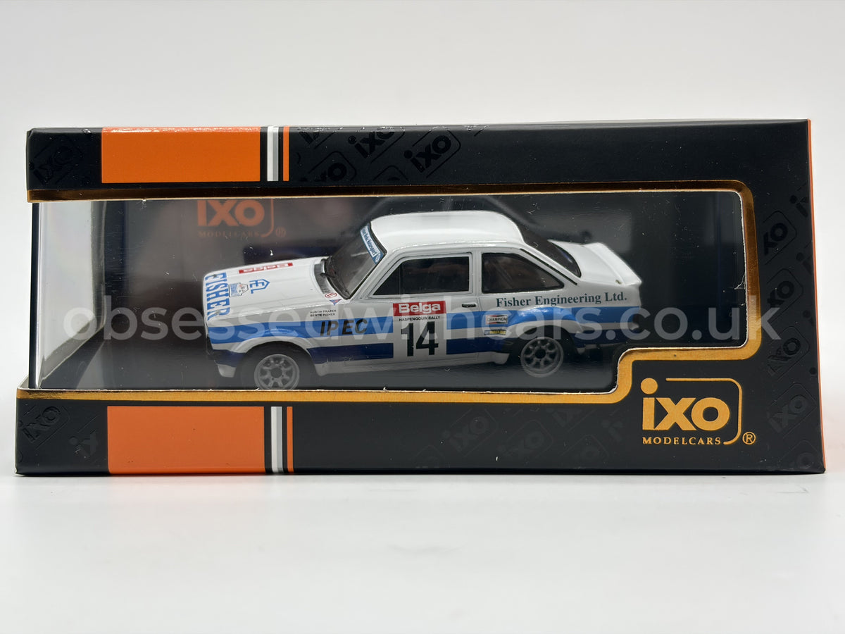1/43 1981 Ford Escort MK2 RS1800 - Haspengouw Rally - Fisher / Frazer | Model Rally Car