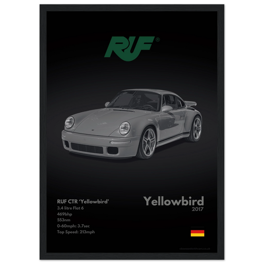 RUF CTR Yellowbird Poster - Monochrome Collection