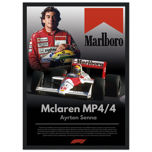 Mclaren MP4/4 Ayrton Senna Poster