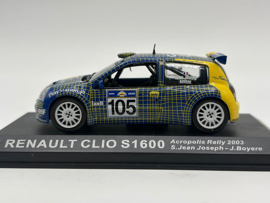 1/43 2003 Renault Clio S1600 - Acropolis Rally - Jean-Joseph / Boyere | Model Rally Car