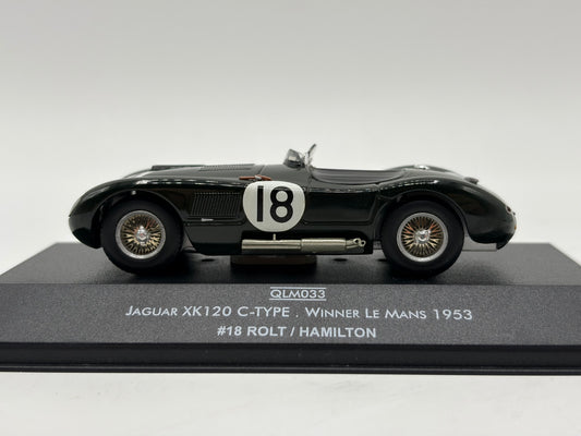 1/43 1953 Jaguar XK120 C-Type - Rolt / Hamilton - Quartzo | Model Le Mans Car