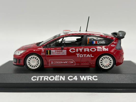 1/43 2008 Citroen C4 WRC - Monte Carlo Rally - Sebastien Loeb - Norev | Model Rally Car
