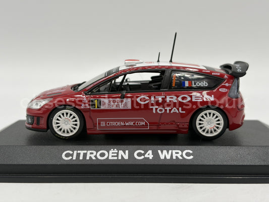 1/43 2008 Citroen C4 WRC - Monte Carlo Rally - Sebastien Loeb - Norev | Model Rally Car