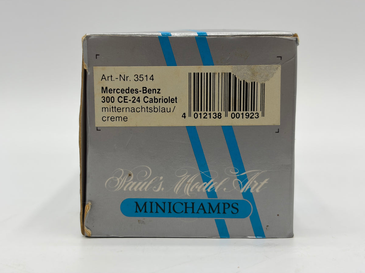 1/43 1992 Mercedes 300 CE-24 Cabriolet - Midnight Blue - Minichamps | Model Car