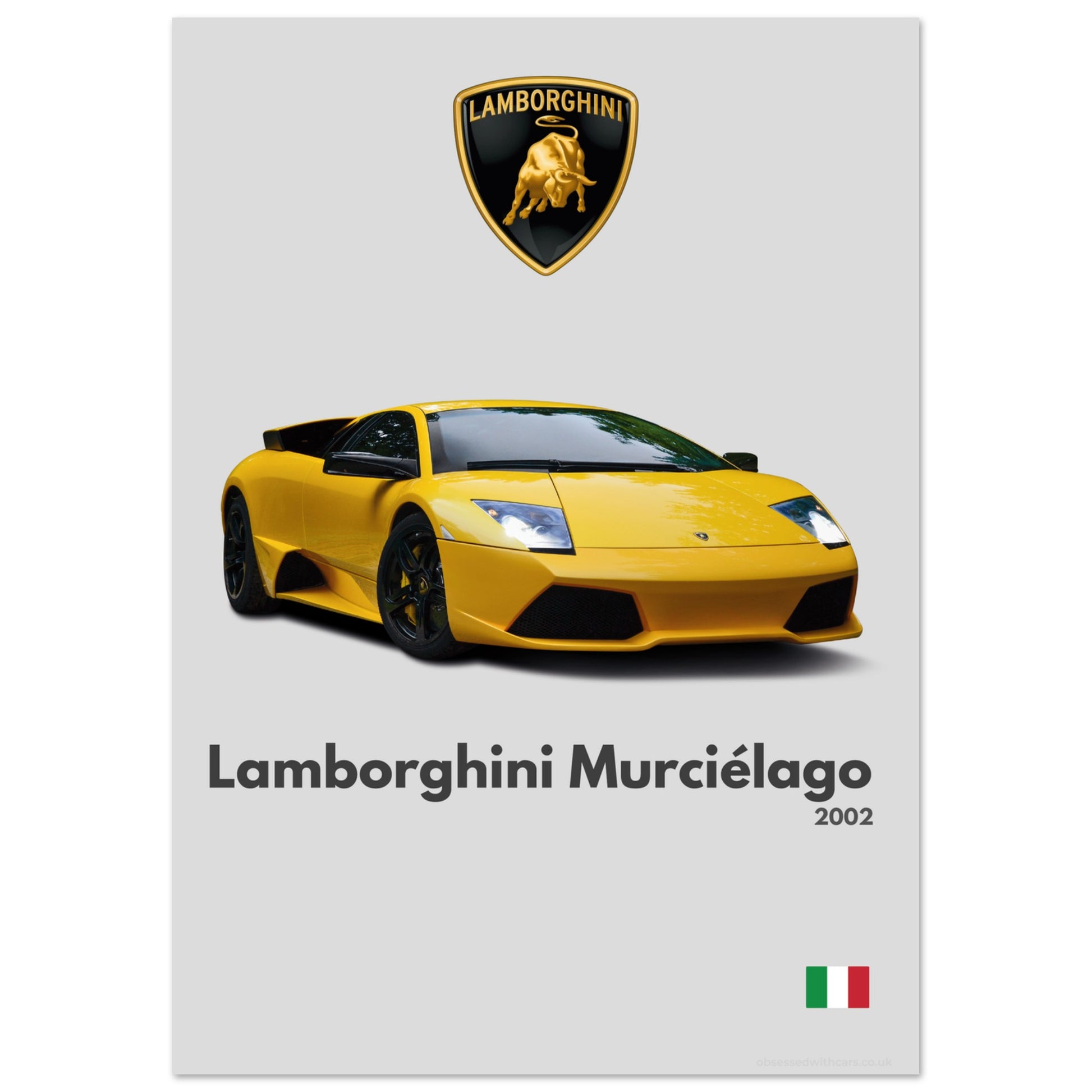 Lamborghini Murcielago Poster - Minimalist Collection
