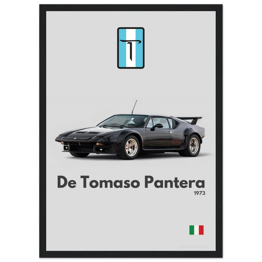 De Tomaso Pantera Poster - Minimalist Collection
