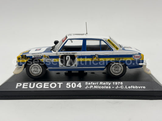 1/43 1976 Peugeot 504 - Safari Rally - Nicolas / Lefebvre | Model Rally Car