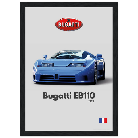 280 Bugatti EB110 Poster - Minimalist Collection