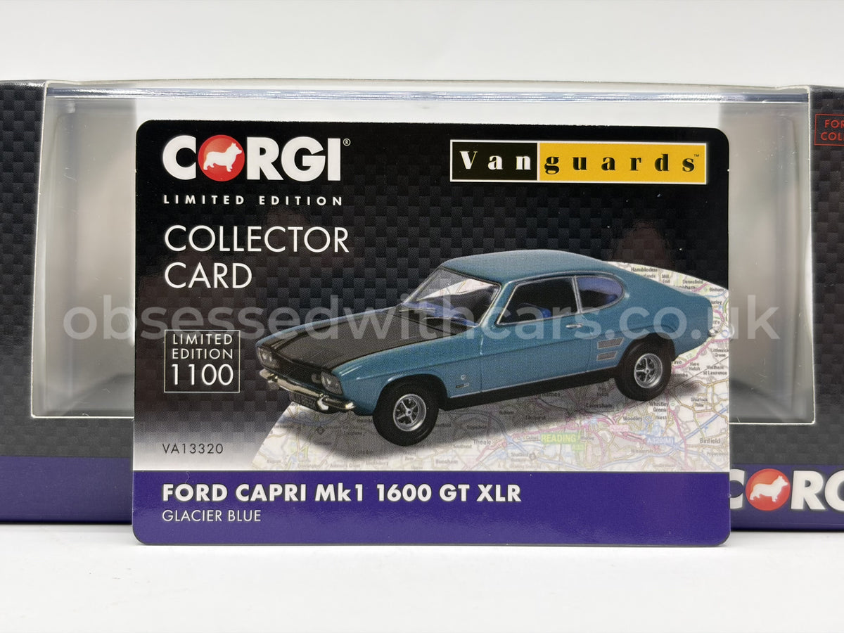 1/43 1971 Ford Capri Mk1 - Glacier Blue - Corgi Vanguards | Model Car