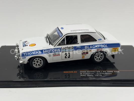 1/43 1974 Ford Escort MK1 RS1600 - RAC Rally - Coleman / O’Sullivan | Rally Model Car