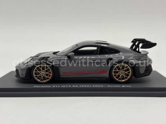 1/43 2022 Porsche 911 GT3 RS (992) - Arctic Grey - Schuco | Model Car