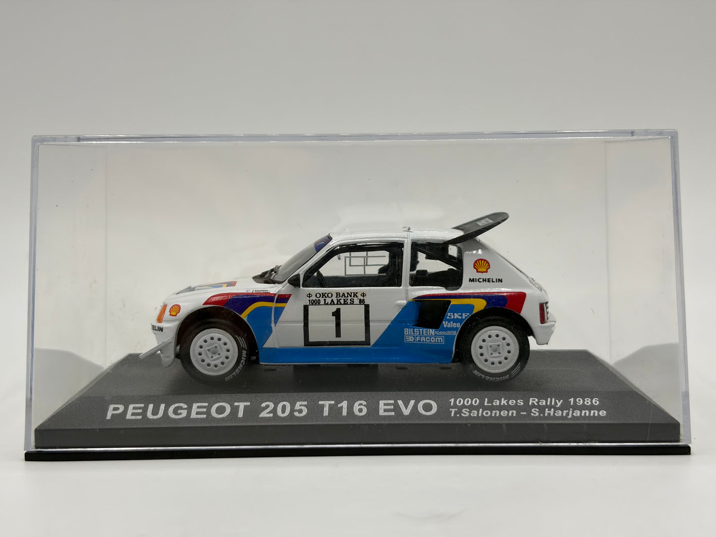 1/43 1986 Peugeot 205 T16 Evo - 1000 Lakes Rally - Salonen / Harjanne | Model Rally Car