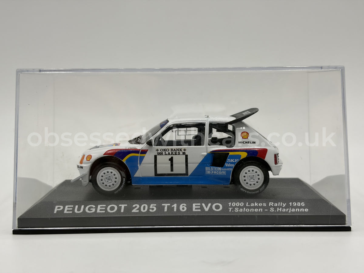 1/43 1986 Peugeot 205 T16 Evo - 1000 Lakes Rally - Salonen / Harjanne | Model Rally Car