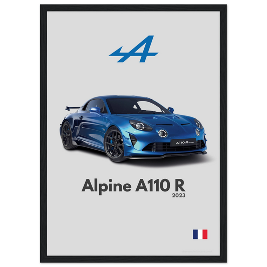 Alpine A110 R Poster - Minimalist Collection