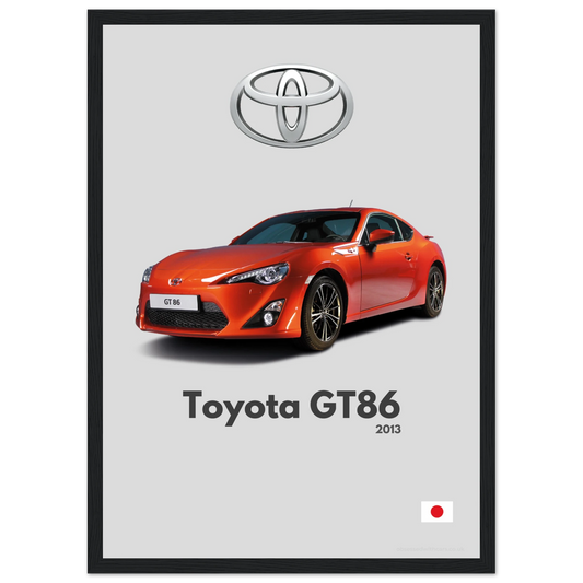 Toyota GT86 Poster - Minimalist Collection