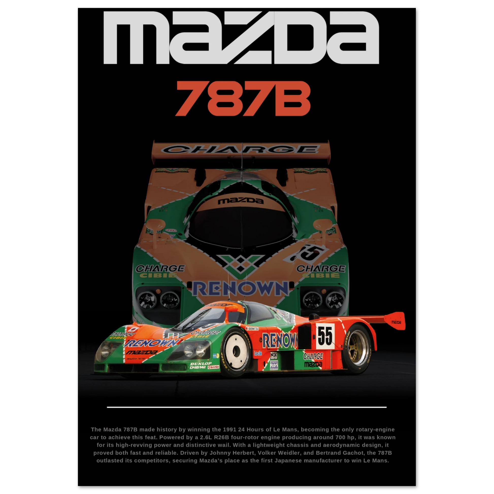Mazda 787B Poster