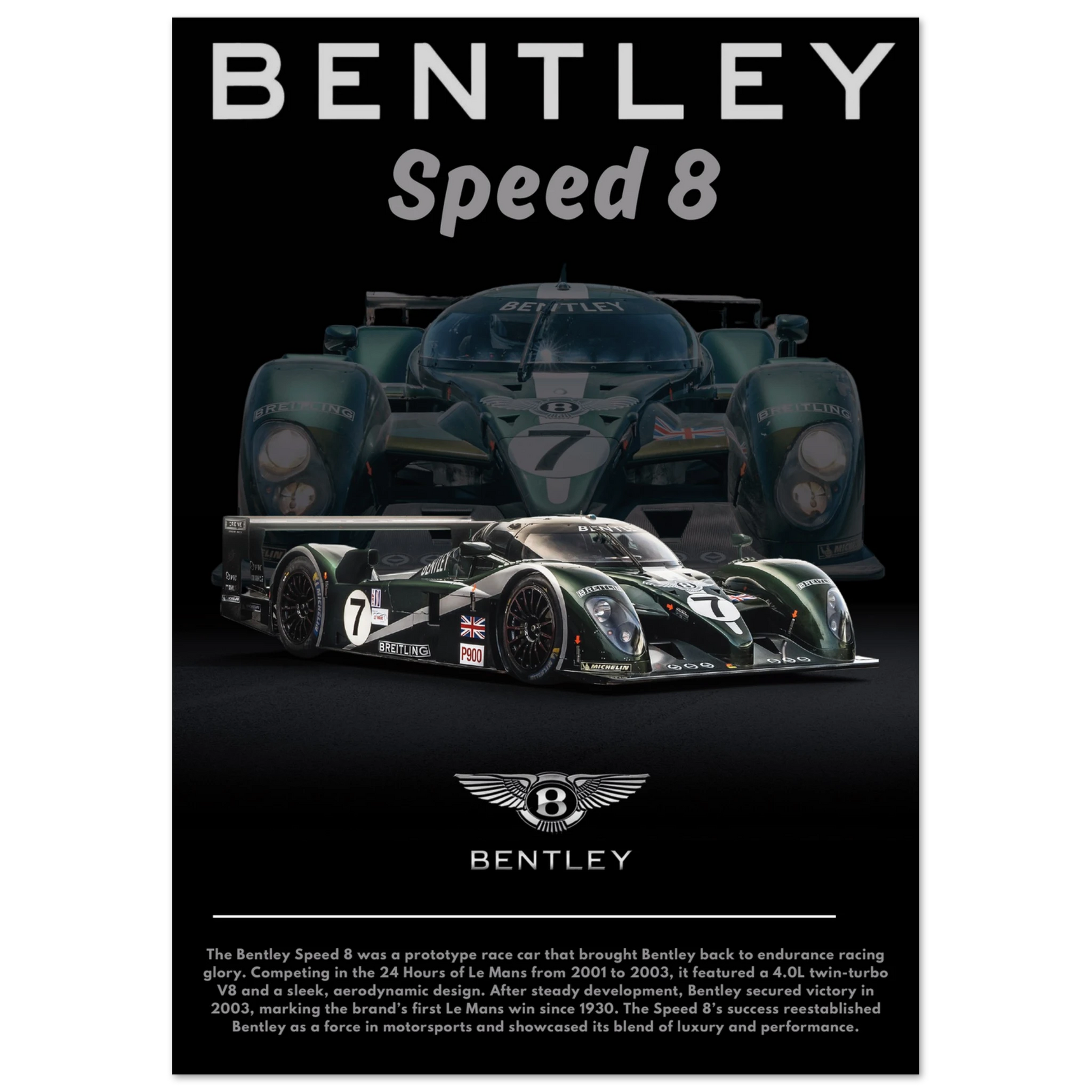 Bentley Speed 8 Poster