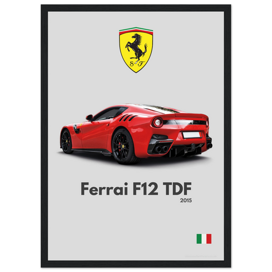 Ferrari F12 TDF Poster - Minimalist Collection