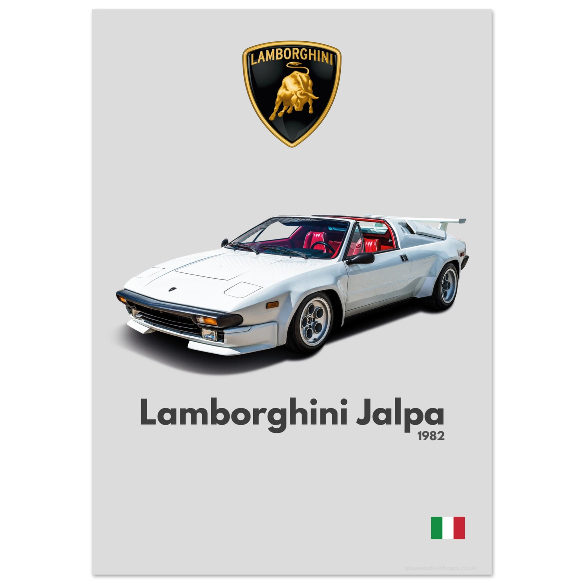 Lamborghini Jalpa Poster - Minimalist Collection