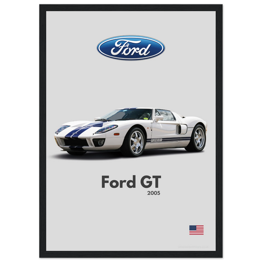 Ford GT Poster - Minimalist Collection