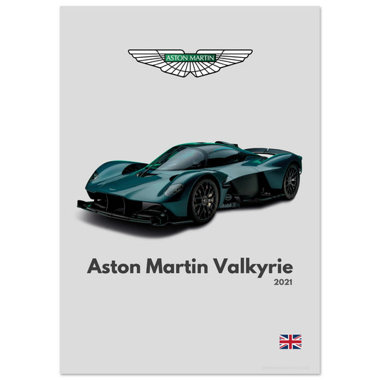 Aston Martin Valkyrie Poster - Minimalist Collection