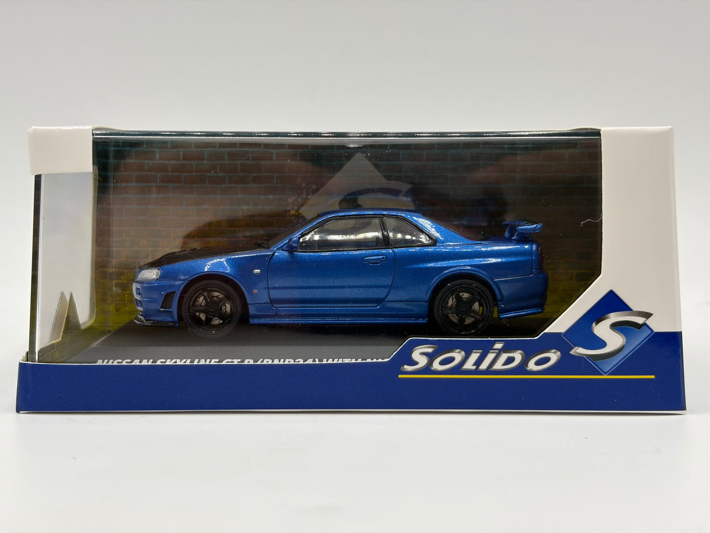 1/43 1998 Nissan Skyline GT-R (R34) ZTune - Bayside Blue - Solido | Model Car