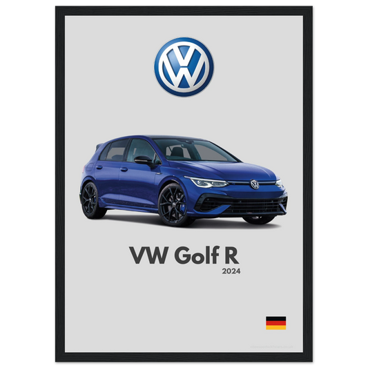 Volkswagen Golf R Poster - Minimalist Collection