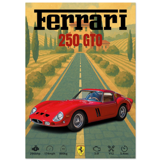 Ferrari 250 GTO Poster - Abstract Collection