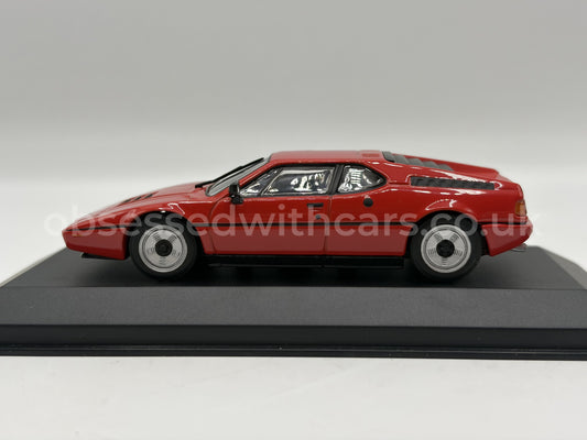 1/43 1978 BMW M1 Street - Red - Minichamps | Model Car