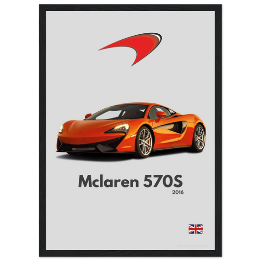 Mclaren 570S Poster - Minimalist Collection