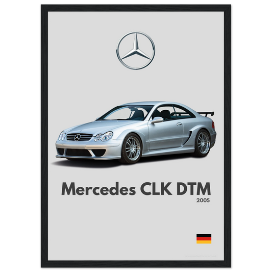 Mercedes CLK DTM AMG Poster - Minimalist Collection